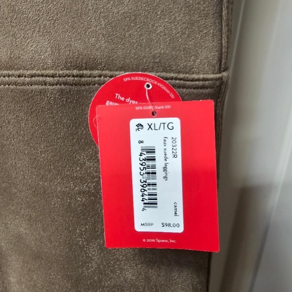 SPANX NWT FAUX SUEDE LEGGINGS - Picture 4 of 4